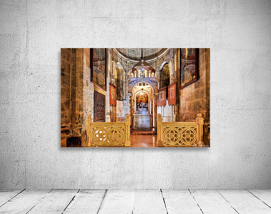 Visit to the church of the Holy Sepulchre in Jerusalem Israel Wall Preview