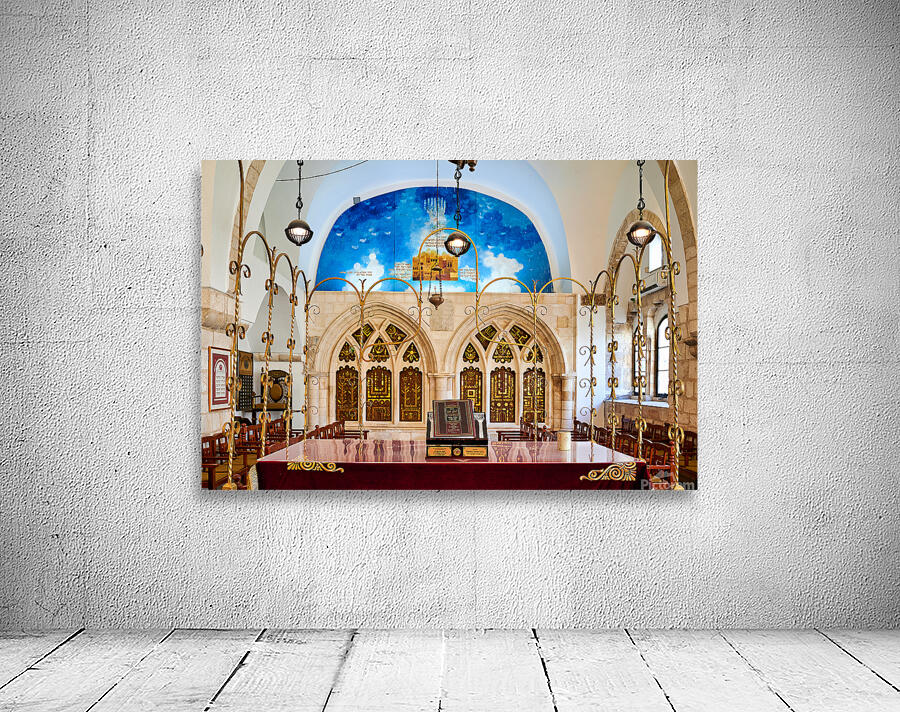 Four synagogues in Jerusalem reflecting Sephardic heritage Wall Preview