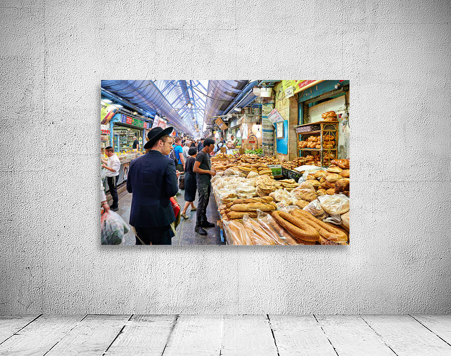 Visitors explore Mahane Yehuda Market in Jerusalem during daytim Wall Preview