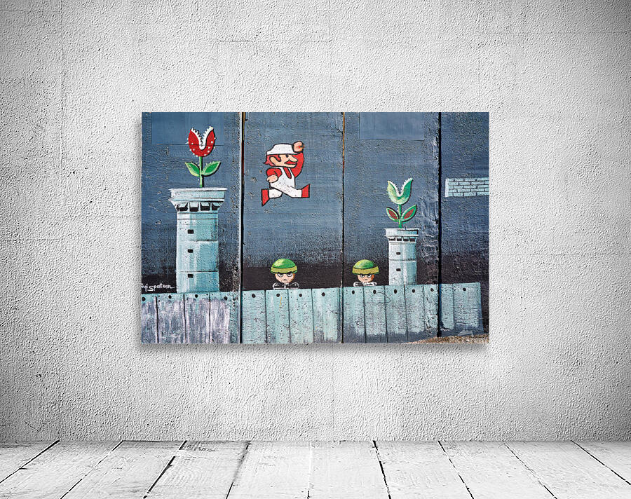 Art on the west bank separation wall in Bethlehem Jerusalem Wall Preview