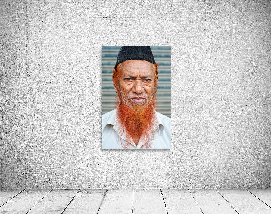 Portrait of a man with red beard in Jodhpur India Wall Preview