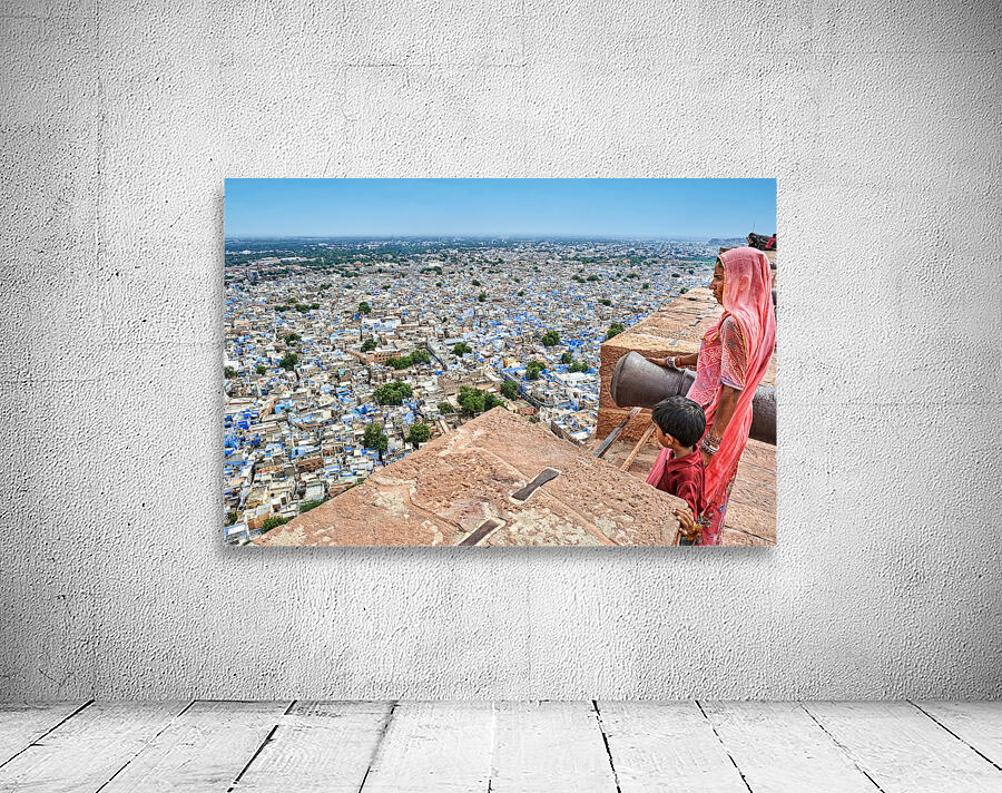 View of the blue city of Jodhpur from a high point Wall Preview