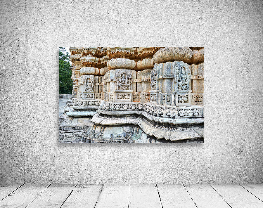 Jain temples in Ranakpur Rajasthan showcase intricate carvings Wall Preview