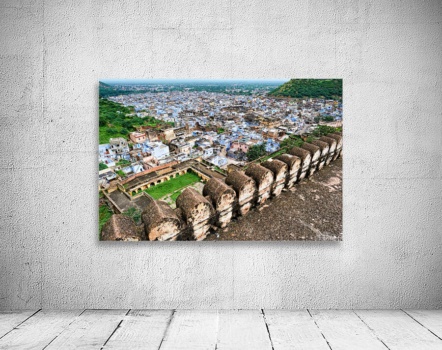View from Taragarh Fort in Bundi Rajasthan showcasing city layo Wall Preview