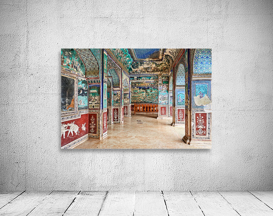 Decorative paintings inside Taragarh Fort in Bundi Rajasthan Wall Preview
