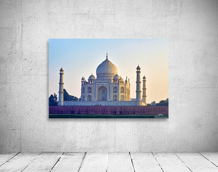 Visit to the Taj Mahal in Agra India during the evening light Wall Preview