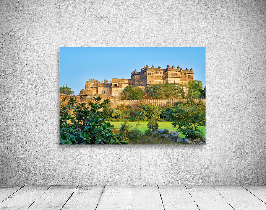 Explore the historic Fort Complex in Orchha Madhya Pradesh Ind Wall Preview