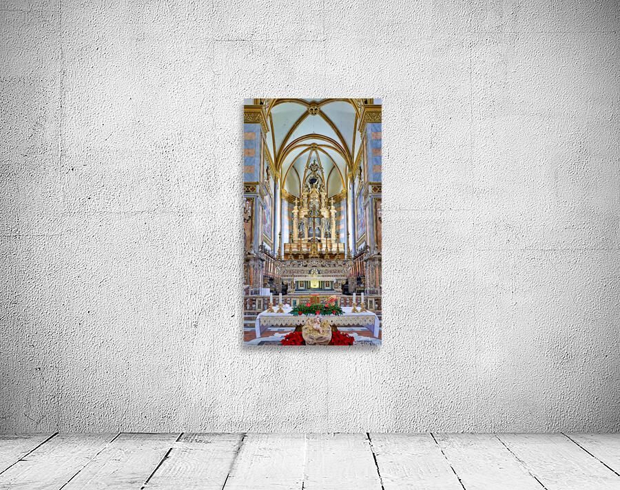 Visit to San Domenico Maggiore church in Naples Campania Italy Wall Preview