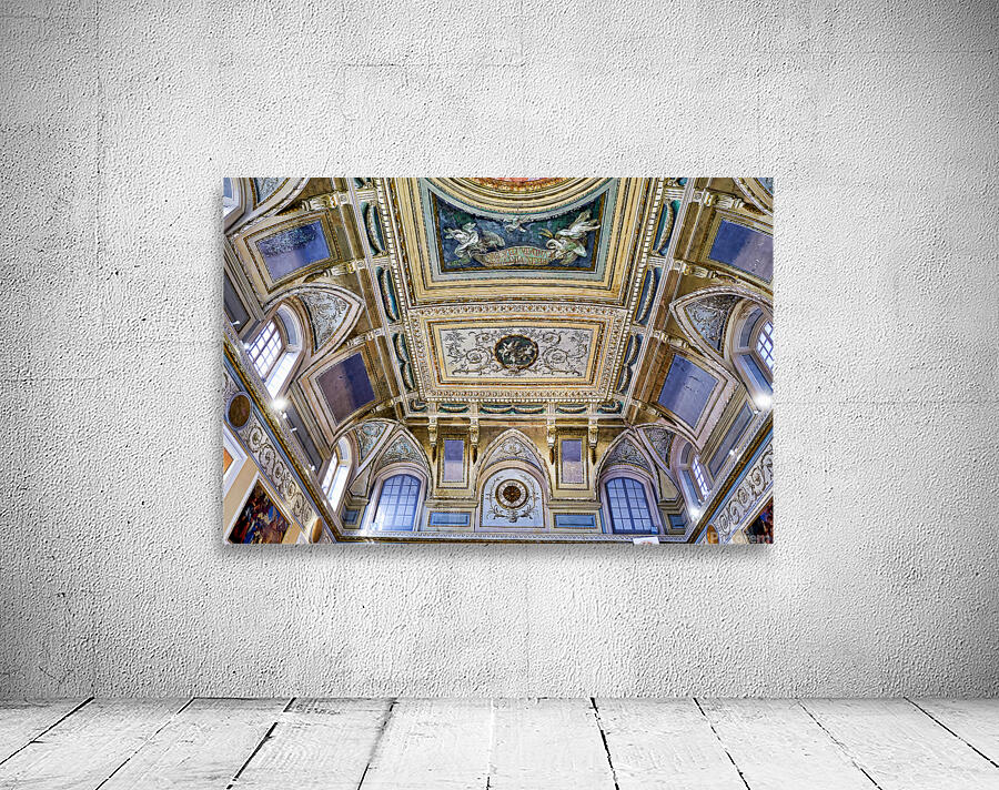 Ceiling view in the National Archaeological Museum of Naples Ita Wall Preview