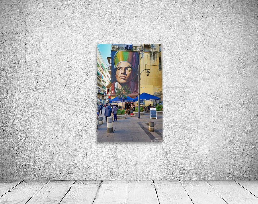 Mural of san gennaro by jorit in forcella naples Wall Preview