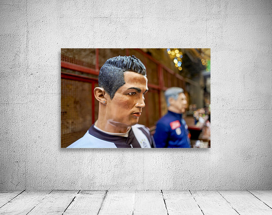 Statues of Christmas nativity scene at artisan workshops in Napl Wall Preview