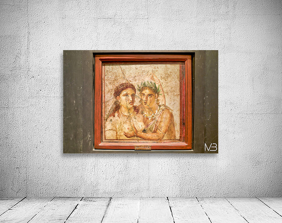 Discovering ancient frescoes at Naples Archaeological Museum Wall Preview