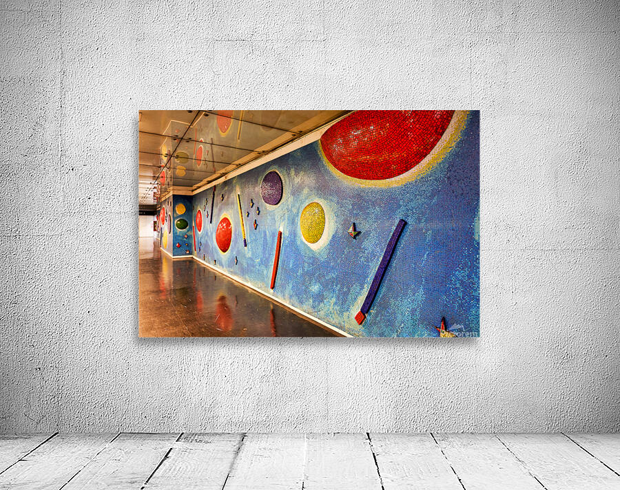 Artwork at metro subway station in Naples Campania Italy Wall Preview