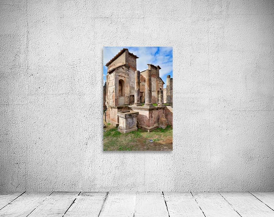 Pompeii ruins showcase ancient architecture in Italy Wall Preview