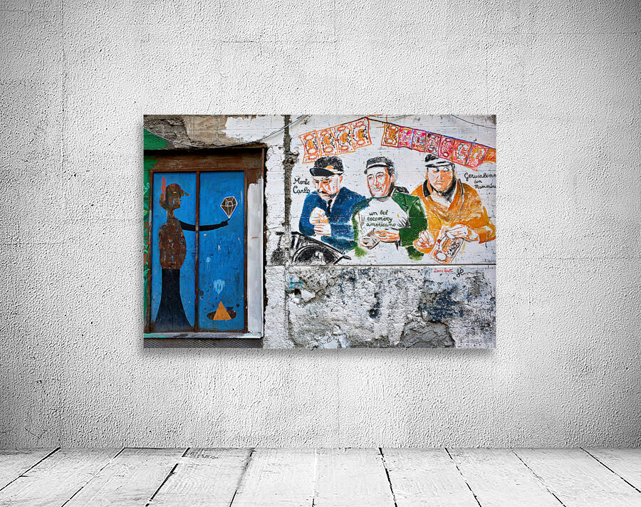 Street art in Quartieri Spagnoli reflects local culture in Naple Wall Preview