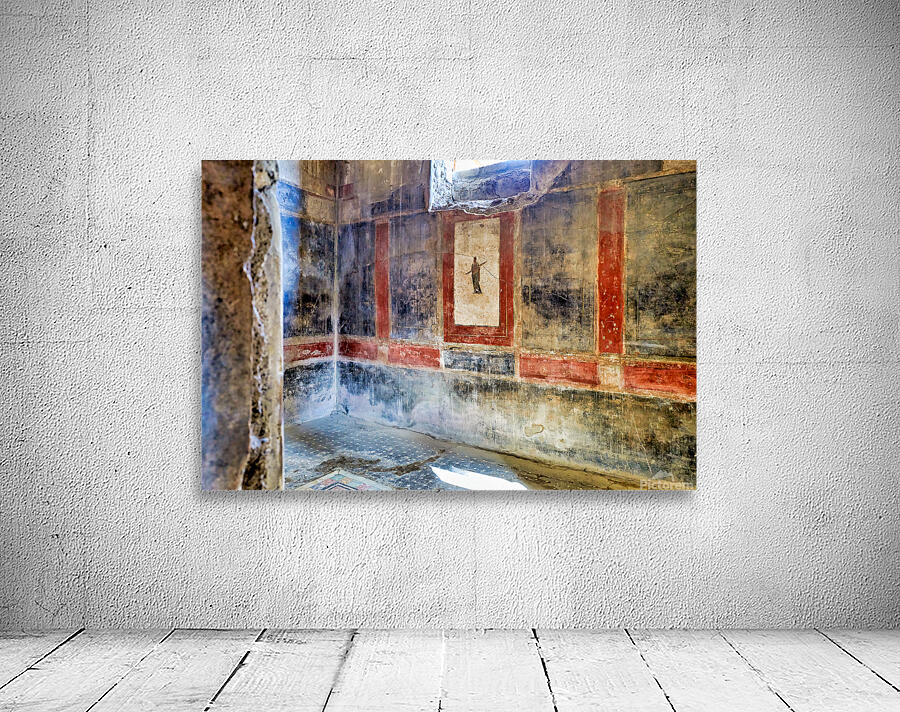 Exploring ancient wall paintings in Pompeii in Naples Campania I Wall Preview