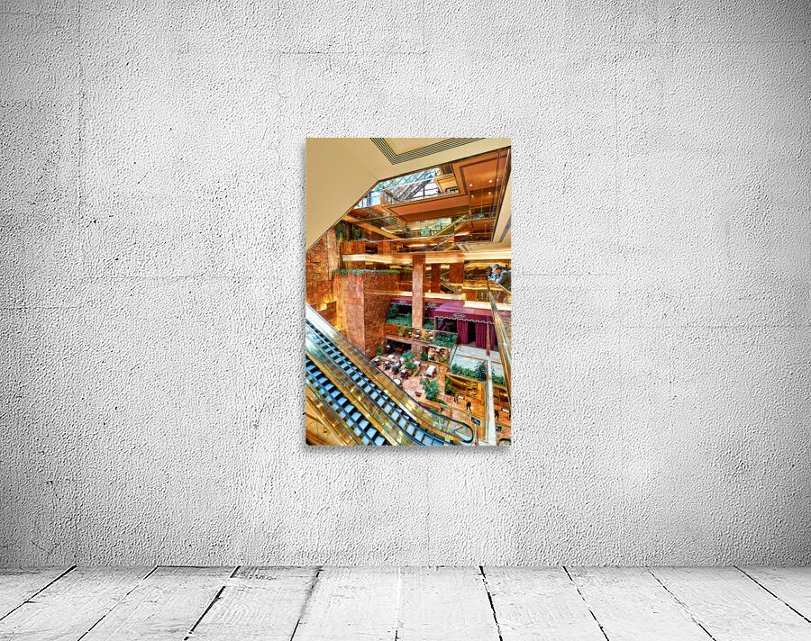 Visitors explore the Trump Tower Atrium in Manhattan New York Wall Preview