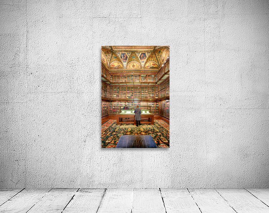 Exploring rare books at Morgan Library and Museum in Manhattan Wall Preview