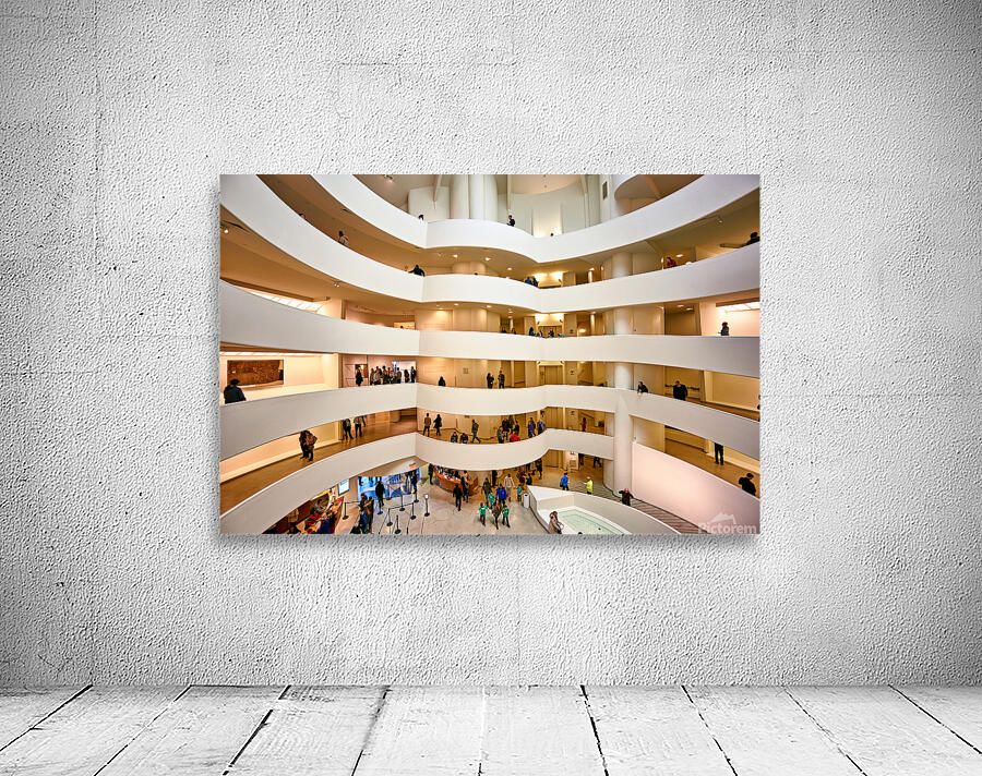 People walk and observe art in the Solomon R Wall Preview