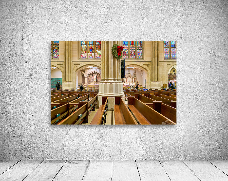 Visitors walk through St Wall Preview