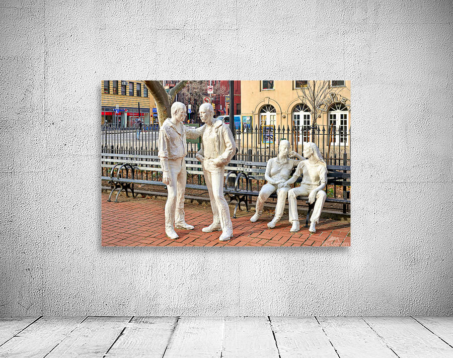 Gay Liberation sculpture at Christopher Park in Manhattan New Y Wall Preview