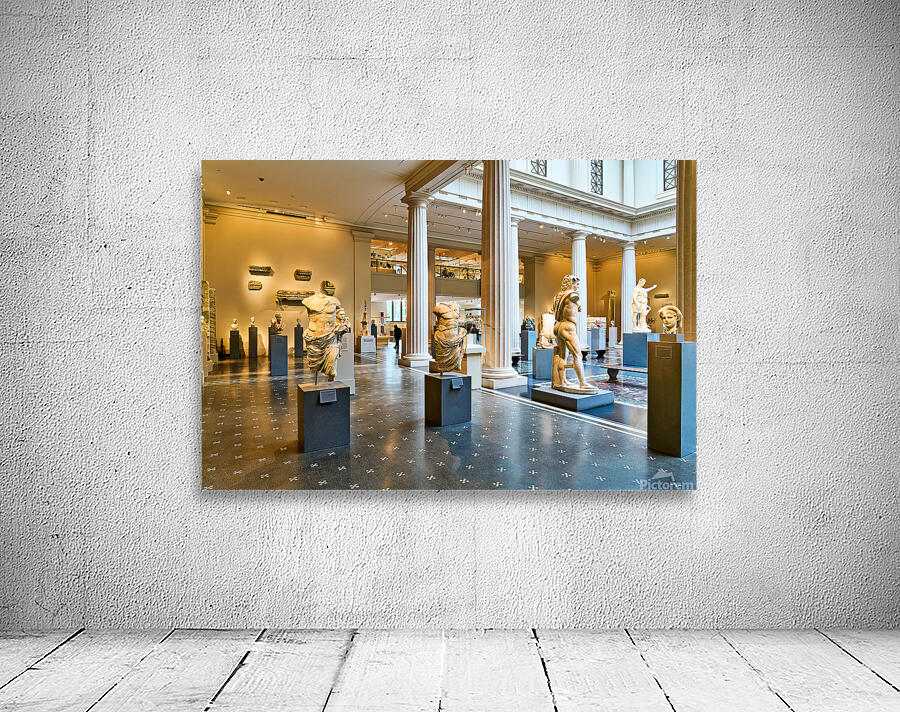 Visitors explore Greek and Roman galleries at the Met Wall Preview