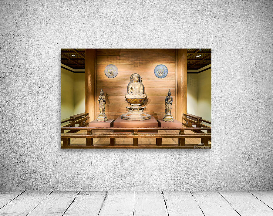 Buddha statue in the Asian Art Gallery Met Museum Wall Preview