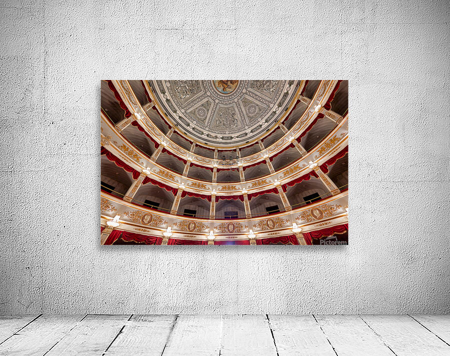 View from the stage of Teatro Tina di Lorenzo in Noto Sicily Ita Wall Preview