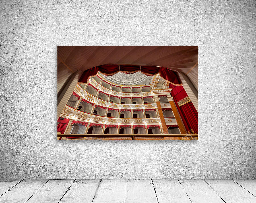 Inside Teatro Tina di Lorenzo in Noto Sicily during a performanc Wall Preview