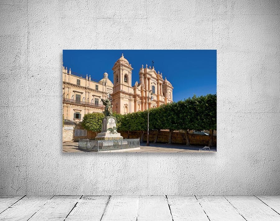 Noto Cathedral stands in the town square of Noto in Sicily Ital Wall Preview