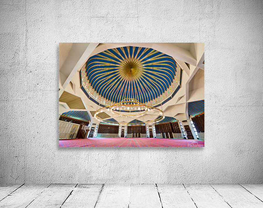 Visit to King Abdullah Mosque in Amman Jordan during daylight ho Wall Preview