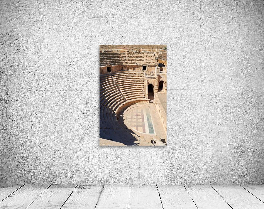 Exploring the theater of Gerasa in Jerash Jordan Wall Preview