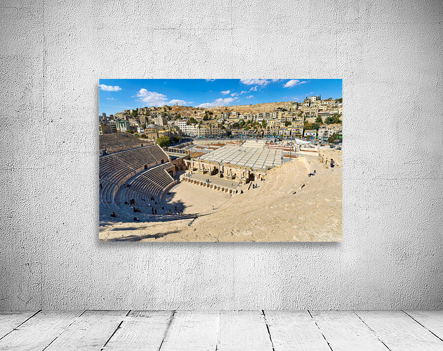 Visit the Roman Theater in Amman Jordan with a view of the city Wall Preview