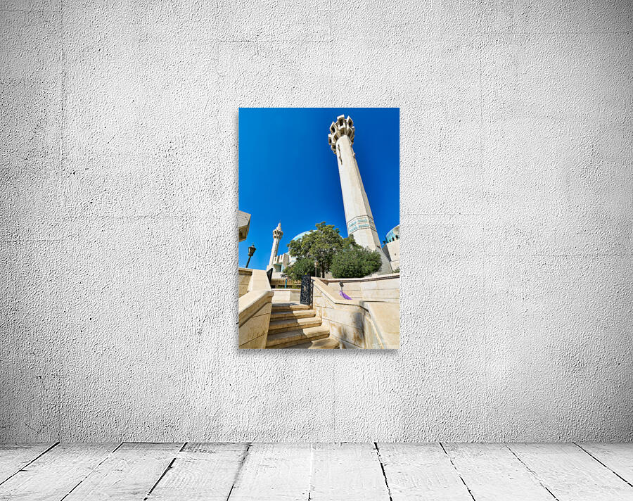 Visit to King Abdullah Mosque in Amman Jordan during clear day Wall Preview