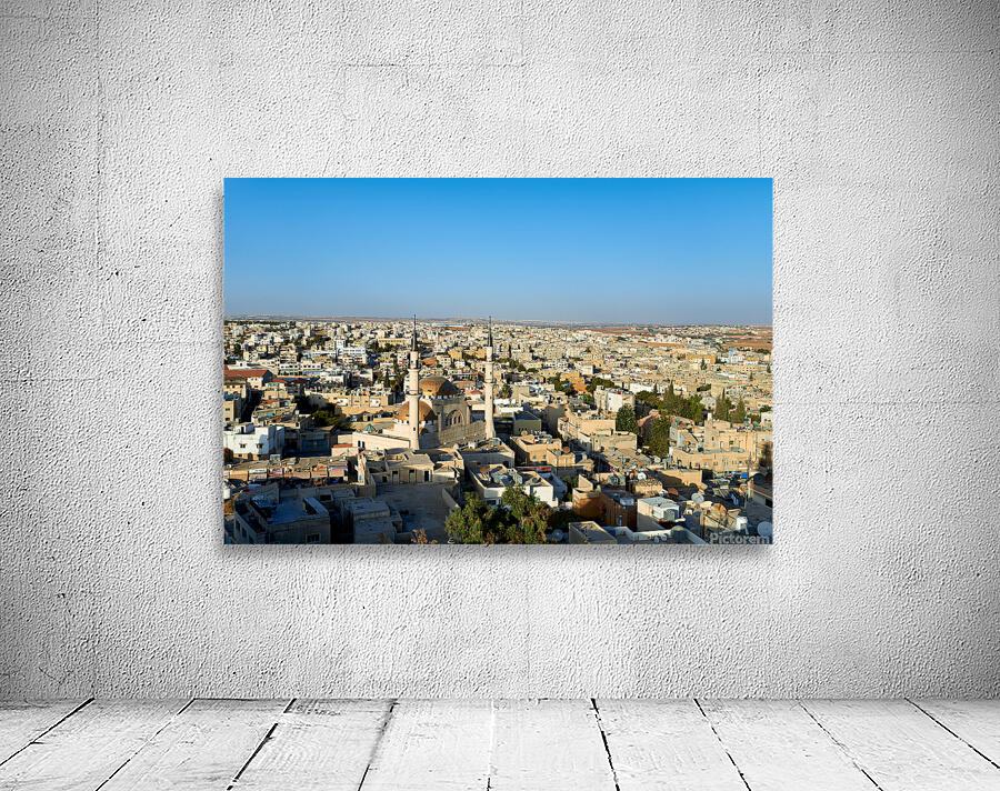 High view of Madabas cityscape in Jordan Wall Preview