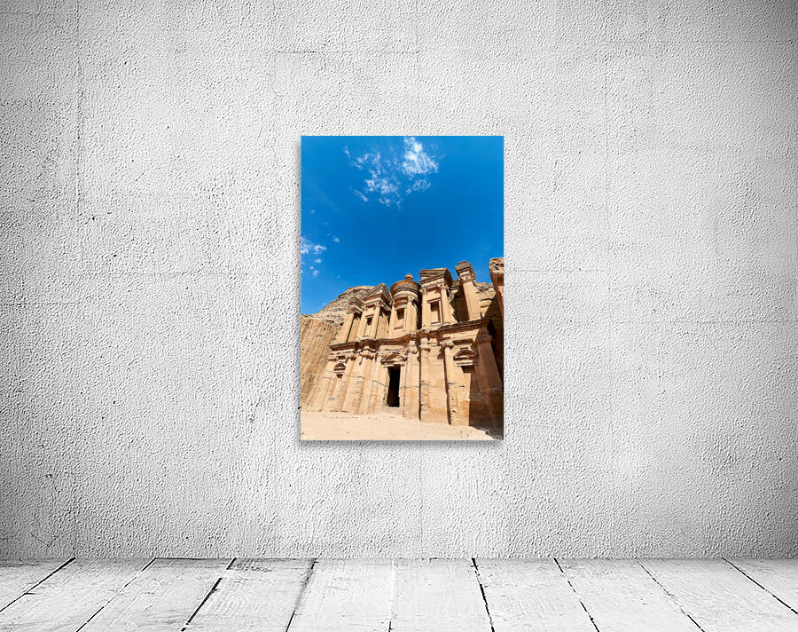 Exploring ad deir monastery at petra in jordan Wall Preview
