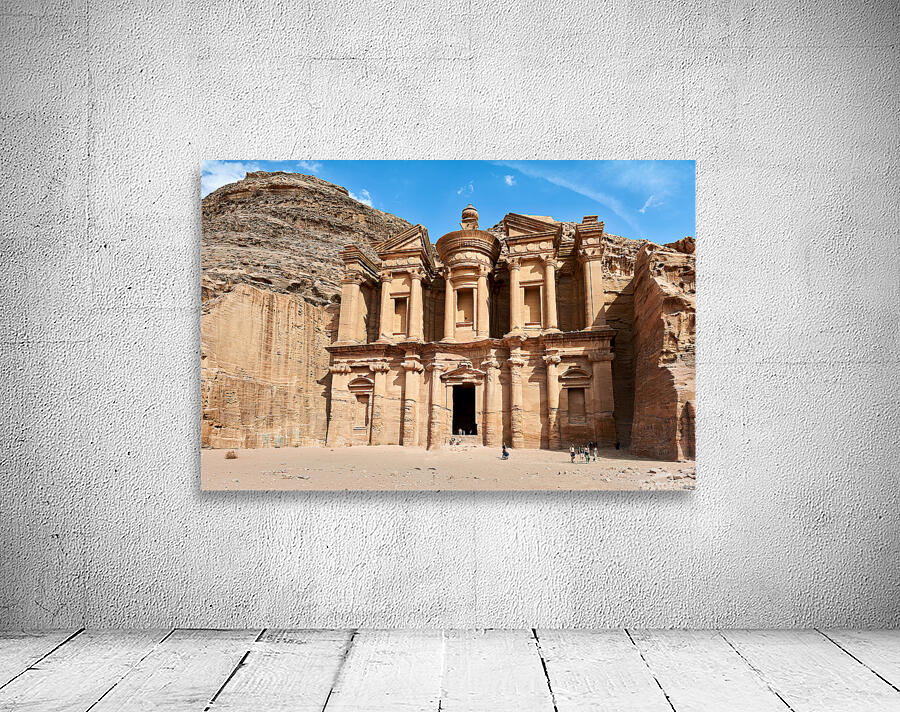 Visit to Ad Deir at Petra archaeological site in Jordan Wall Preview