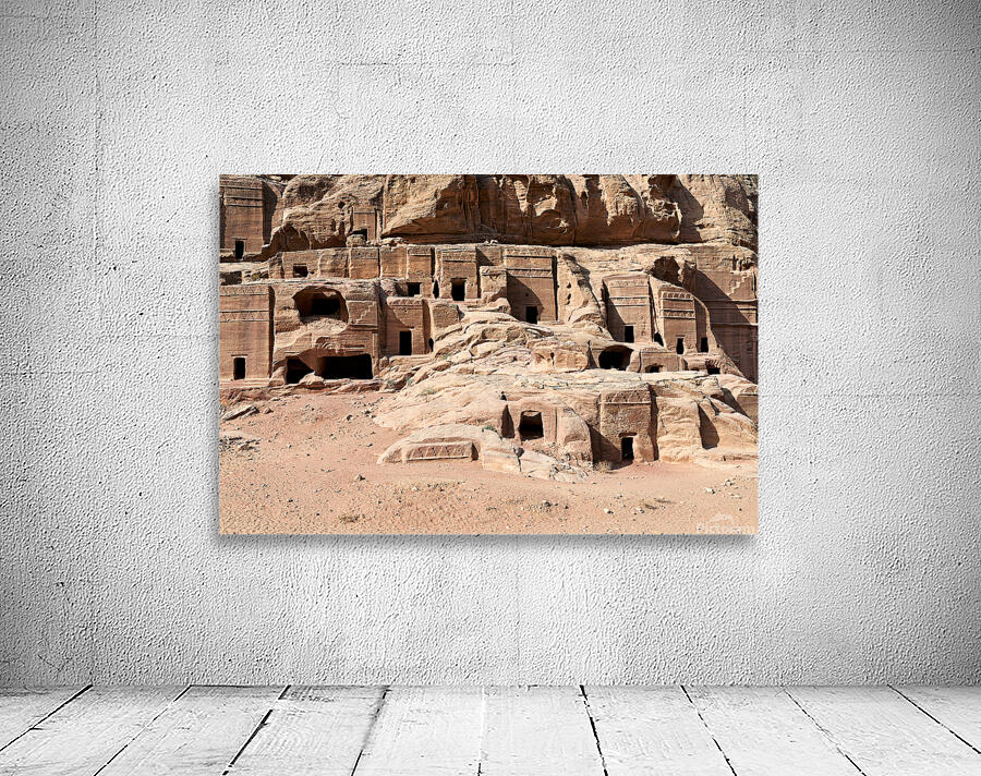 Exploring the royal tombs at Petra in Jordan Wall Preview