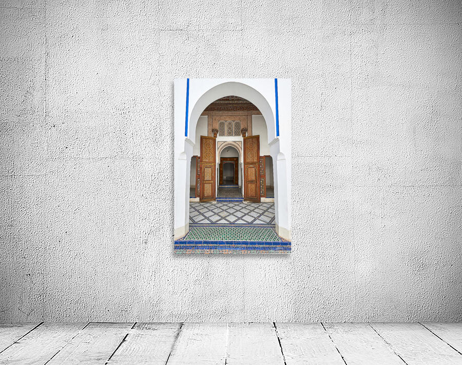 Visit Bahia Palace in Marrakesh Morocco during the day Wall Preview