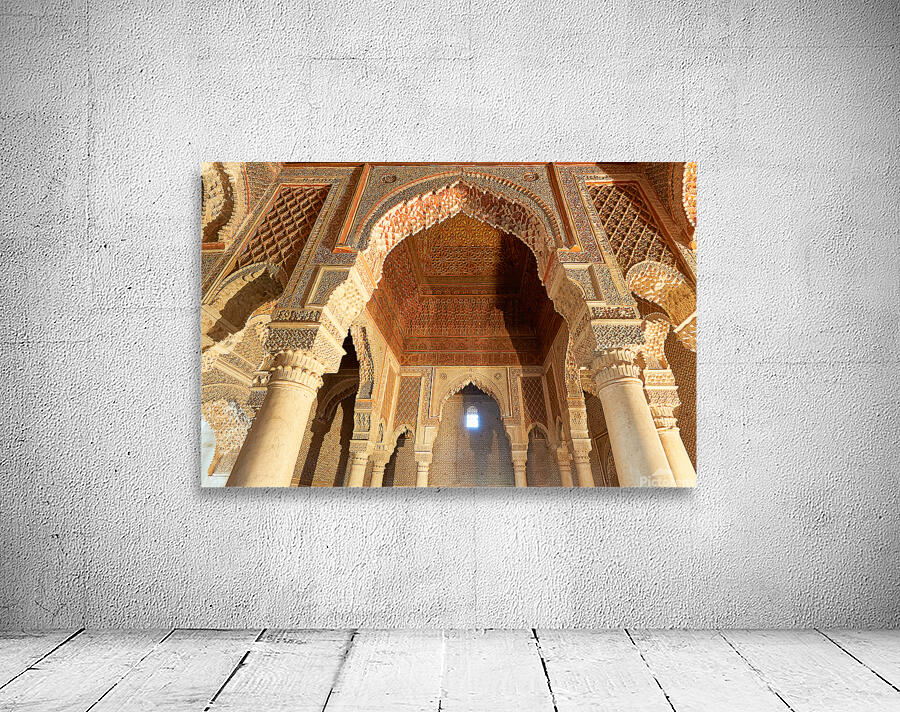 Exploring Saadian tombs in Marrakesh Morocco Wall Preview