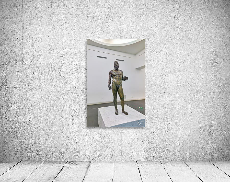 Riace Bronze statue B at National Museum of Magna Grecia in Cala Wall Preview