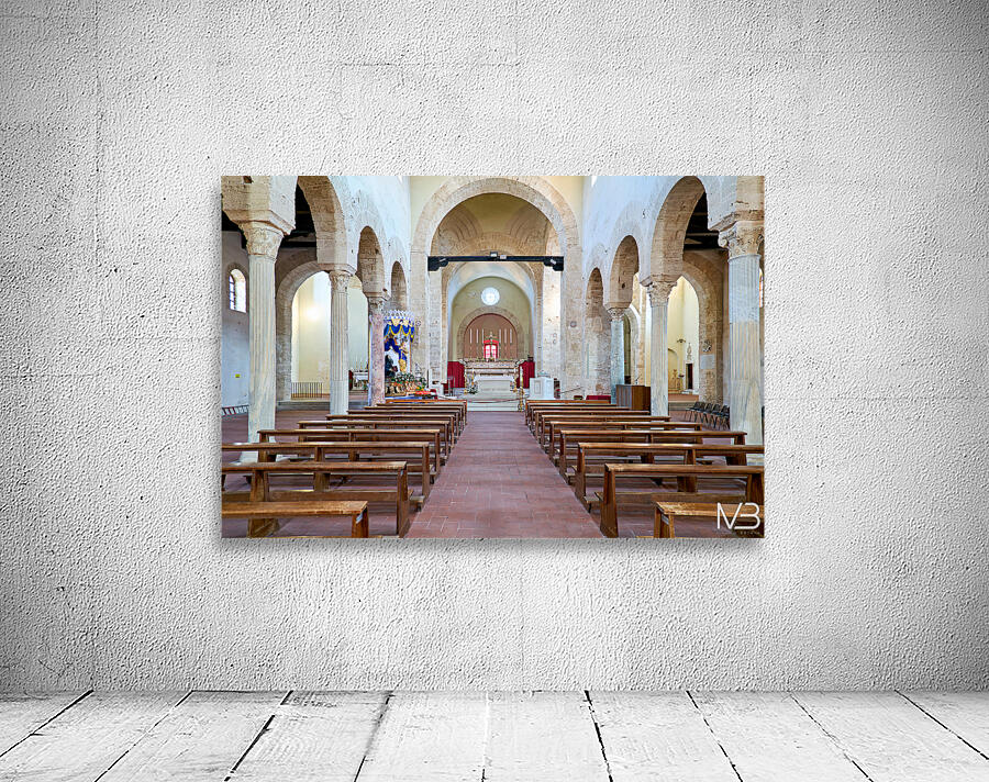 Interior view of the Norman Cathedral in Gerace Calabria Italy Wall Preview