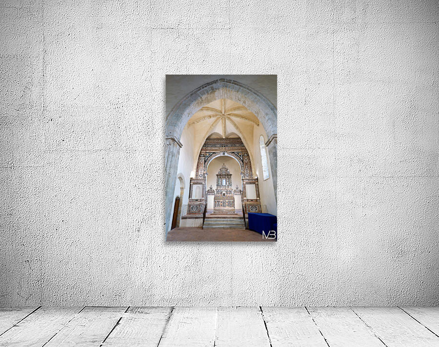 Baroque altar of Saint Francis of Assisi church in Gerace Calab Wall Preview