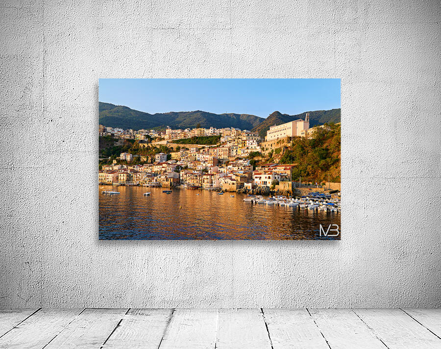 Sunrise over scilla in chianalea calabria italy Wall Preview