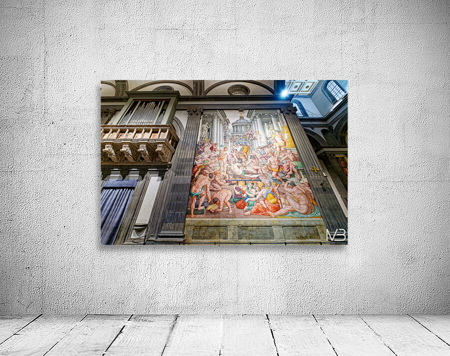 Martyrdom of St. Lawrence painting in Basilica of San Lorenzo Fl Wall Preview