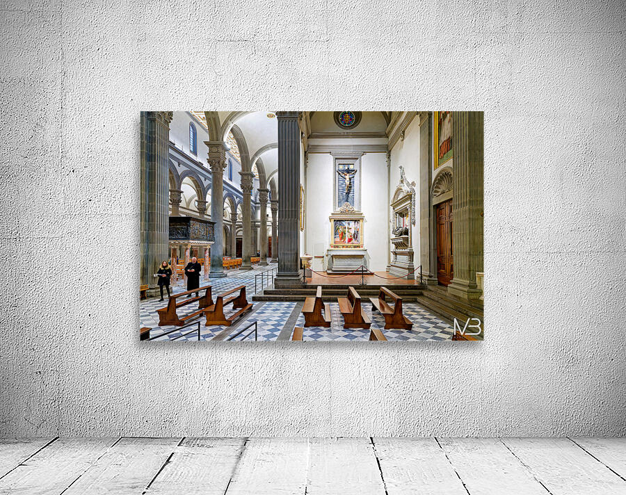 Visit to basilica of san lorenzo in florence tuscany italy Wall Preview