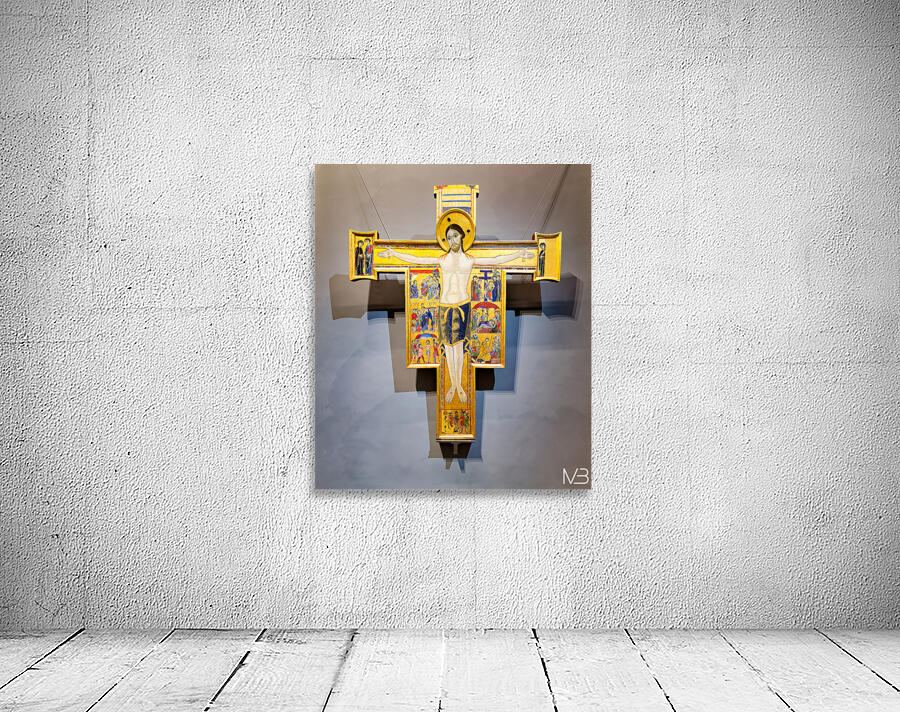Crucifix artwork by Maestro della Croce in Uffizi Gallery Floren Wall Preview