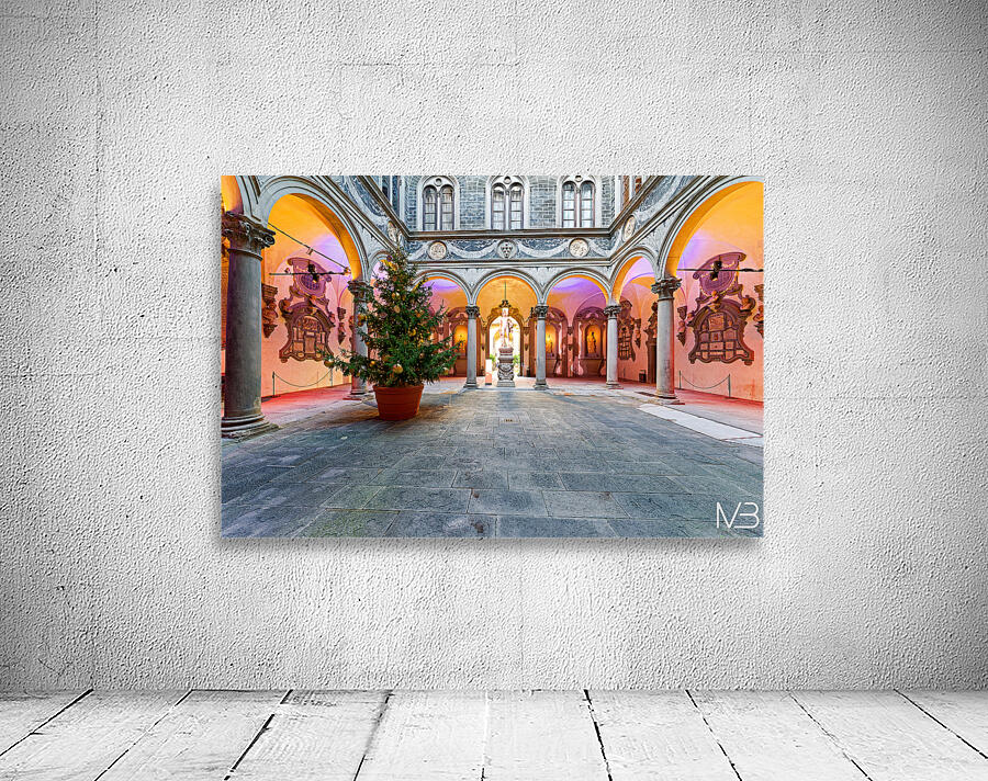 Palazzo Medici Riccardi inner courtyard in Florence Tuscany Ital Wall Preview