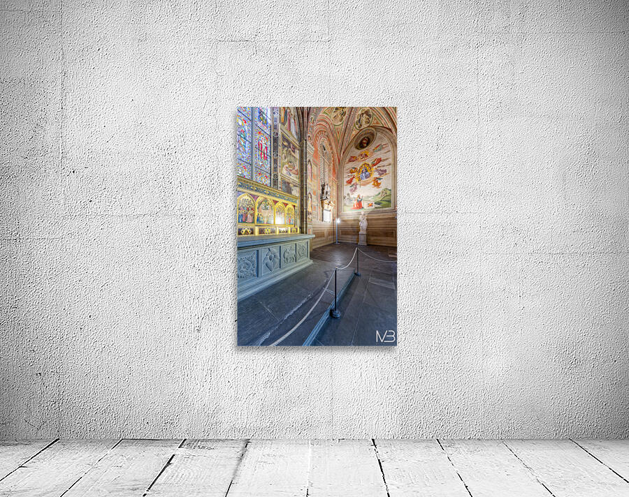 Basilica di Santa Croce interior in Florence Tuscany Italy Wall Preview