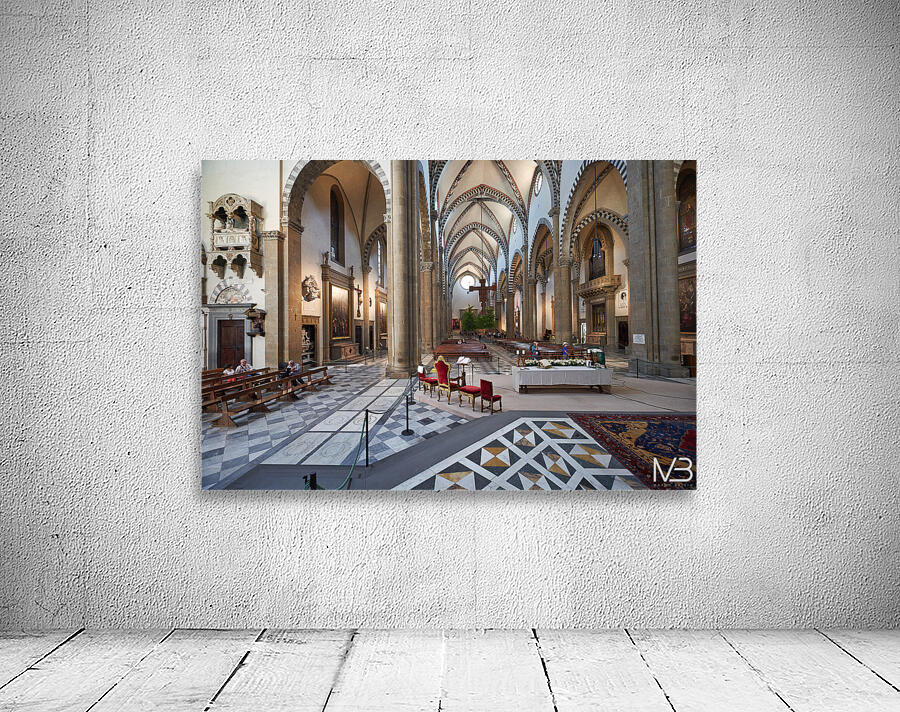 Santa Maria Novella church interior in Florence Tuscany Italy Wall Preview